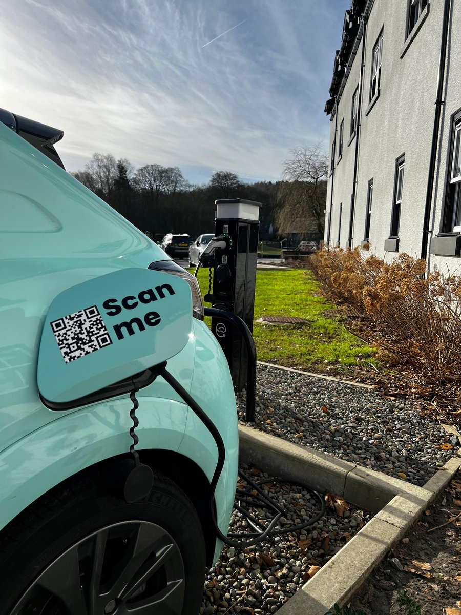 Fuuse car charging at the Swan Hotel in Newby Bridge